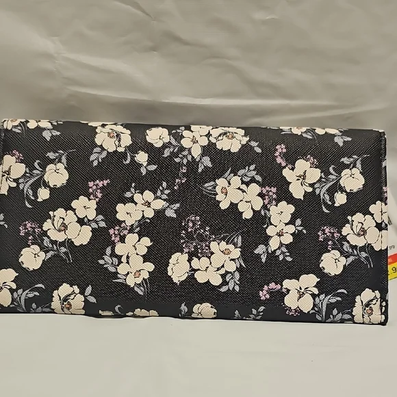 Tahari Black Floral Wallet - Picture 3 of 5